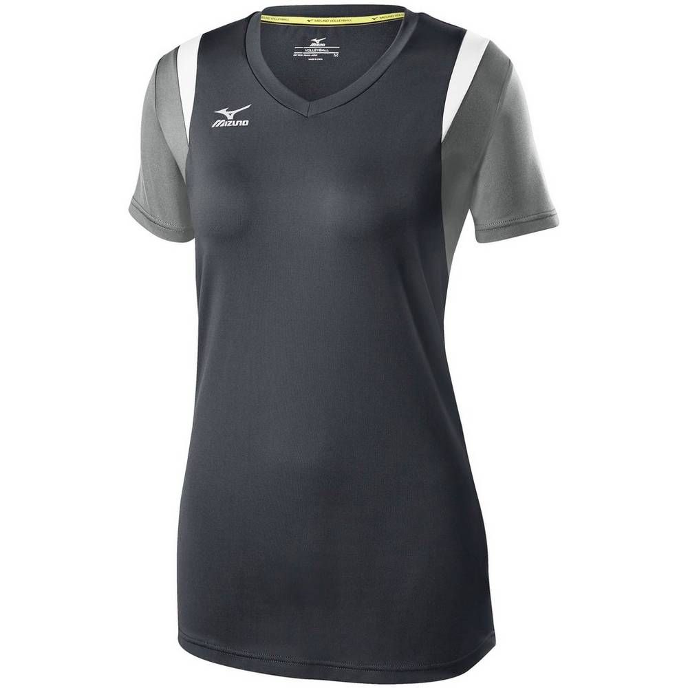 Womens Mizuno Balboa 5.0 Long Sleeve Volleyball Jersey Grey/Silver Philippines (NODMGX680)